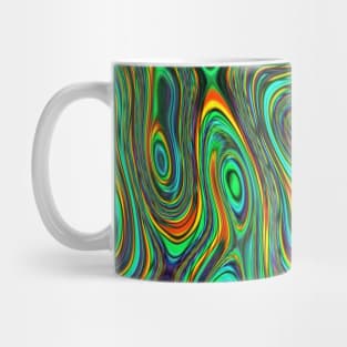 Colourful green pattern Mug